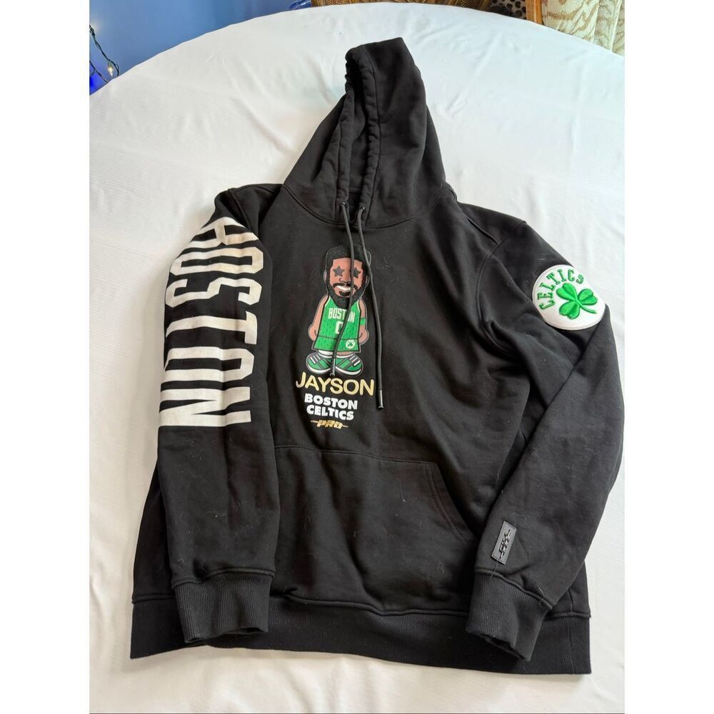 Pro Standard Jayson Boston Celtics Black Hoodie Sweatshirt Size Large